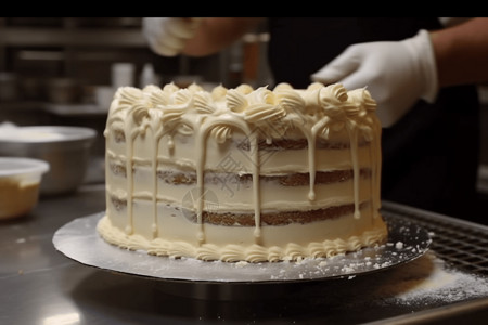 蛋糕层制作过程图片