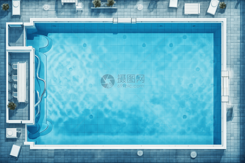 游泳池渲染图图片