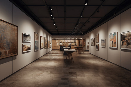 画廊展览馆的内部照片图片