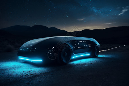 未来感的科技汽车背景图片