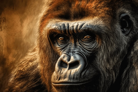 野生黑猩猩背景图片