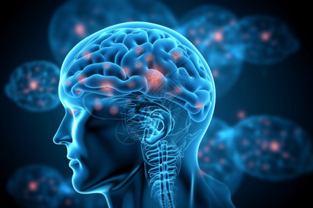 脑卒中医学人体头部触点设计图片