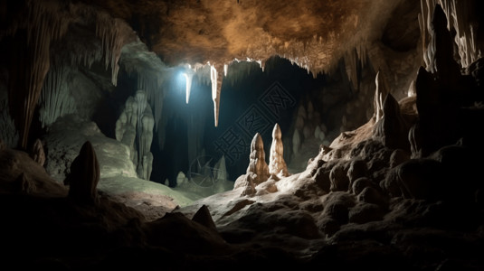 迷人的洞穴图片