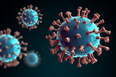 渲染病毒细胞背景图片