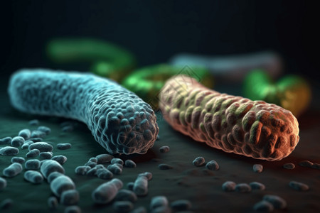 质感细菌病毒图片