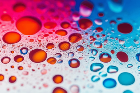 彩色背景上的水泡高清图片