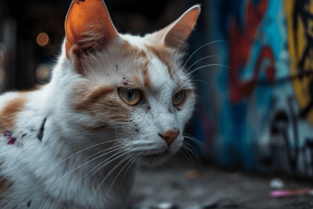 漂亮的猫咪特写高清图片