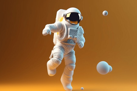 手舞足蹈的宇航员图片