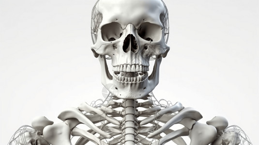人体骨骼结构背景图片