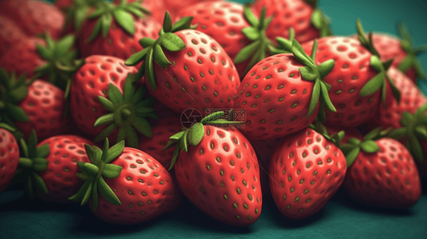 草莓的模型图片