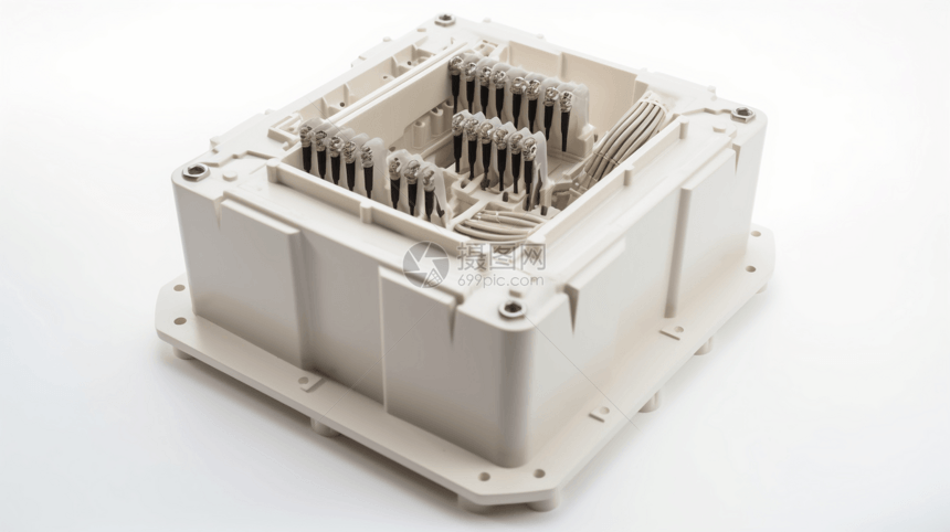 光纤电缆接线盒3D设计图图片