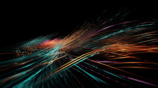 光纤网络基础设施渲染图设计图片