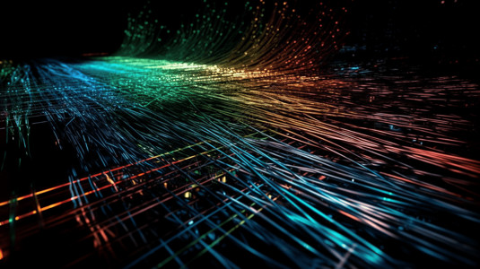 光纤网络基础设施创意图设计图片