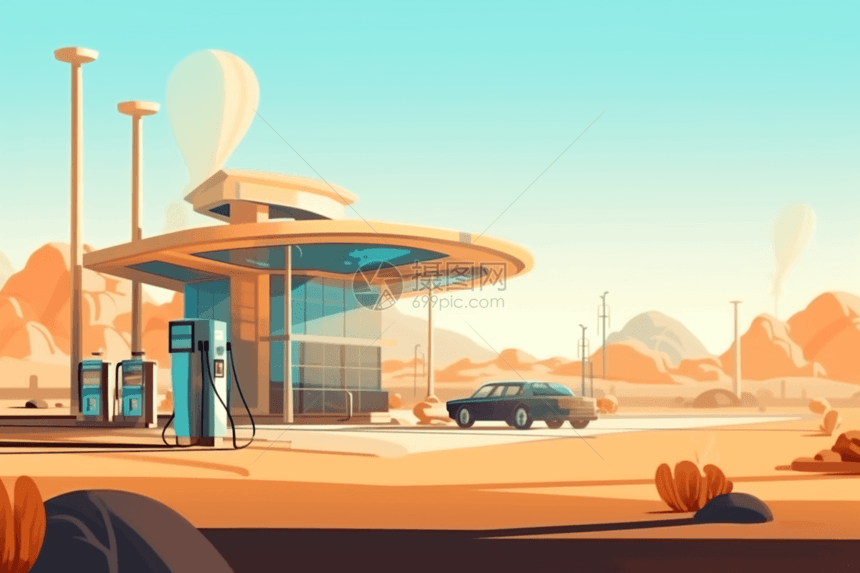 未来世界加油站图片