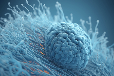椰丝球细胞质流中的微丝设计图片