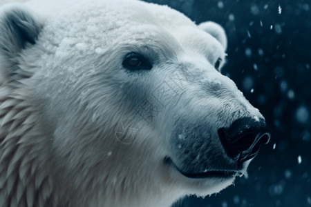 体型庞大的北极熊图片