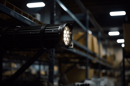 工厂仓库的照明灯图片