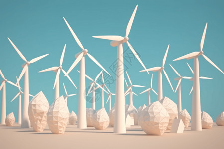 风力连续发电机概念图高清图片