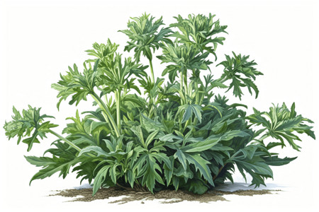 草药植物的插图图片