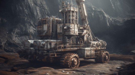 矿区中的大型设备图图片