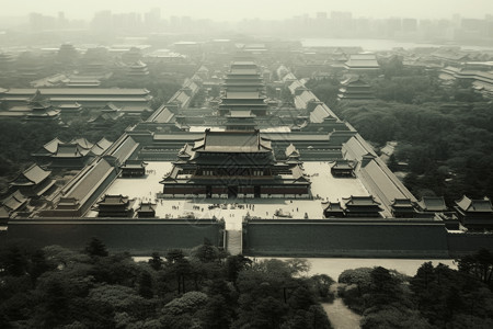中国古代皇宫背景图片