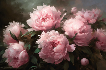 粉红色牡丹花背景图片