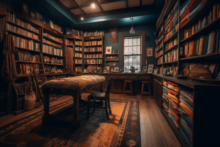 书店的羊毛毡背景图片