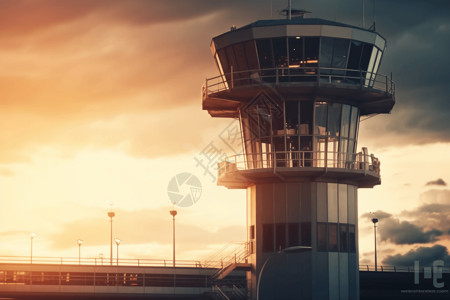 机场控制塔全景图片