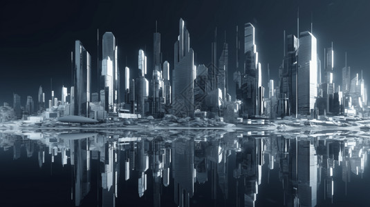 未来主义摩天大楼图片