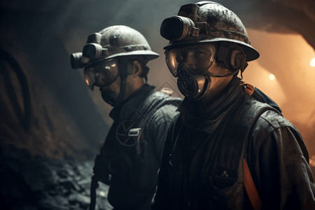 救援队在煤矿中工作图片