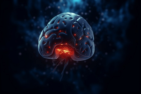 垂体前叶科技大脑可视化设计图片