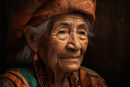 拉丁美洲老年妇女高清图片