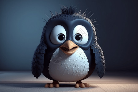 可爱企鹅表情表情可爱的企鹅设计图片