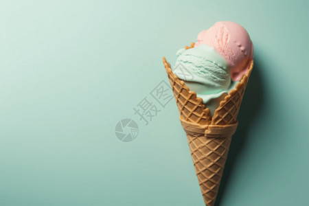 冰淇淋蛋卷背景图片
