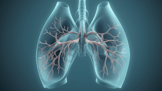呼吸系统结构背景图片