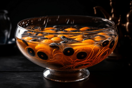 一碗小金桔果汁图片