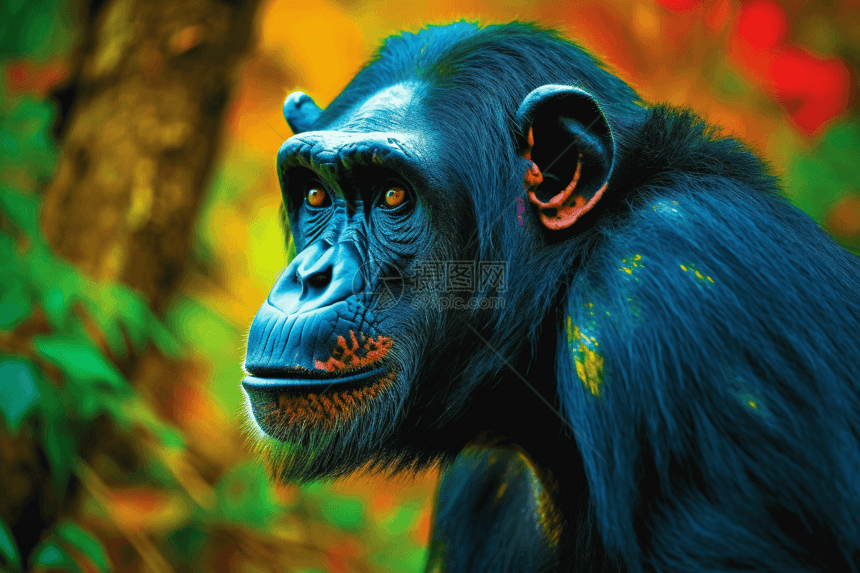 黑猩猩表情图片
