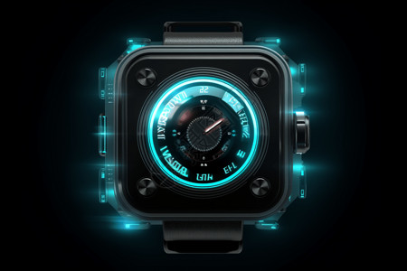 高科技智能手表背景图片