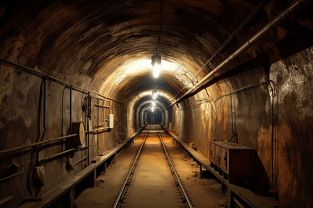 煤矿运输隧道图片