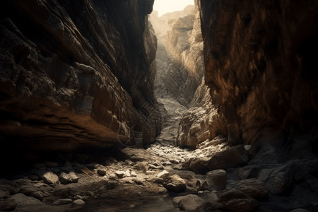 美丽的山石峡谷图片
