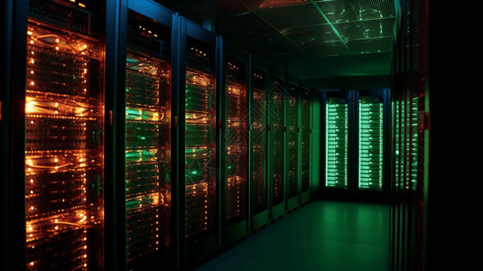 电脑终端数据终端服务器机房设计图片