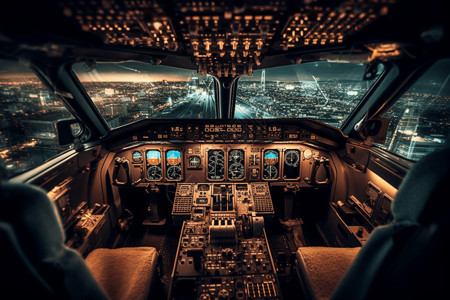 飞机驾驶舱的视觉图片图片
