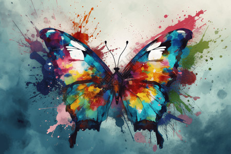 彩色的蝴蝶背景图片