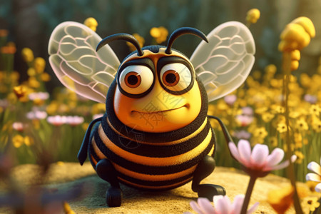 时尚的蜜蜂背景图片