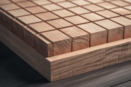 小木方块木质方块材料背景