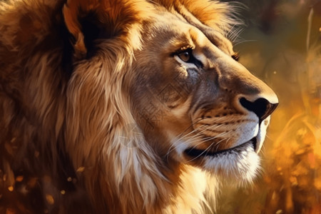 大草原中的狮子背景图片