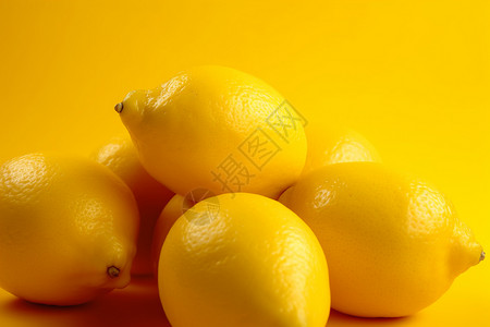 黄色柠檬图背景图片
