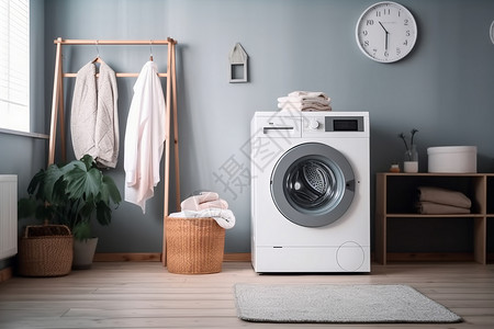 现代家庭洗衣房装修效果图图片