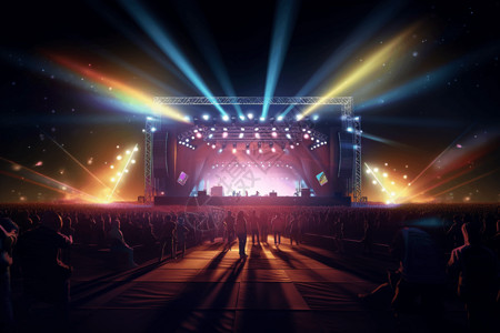 音乐节的现场背景图片
