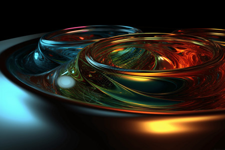 抽象彩色液体流体图片